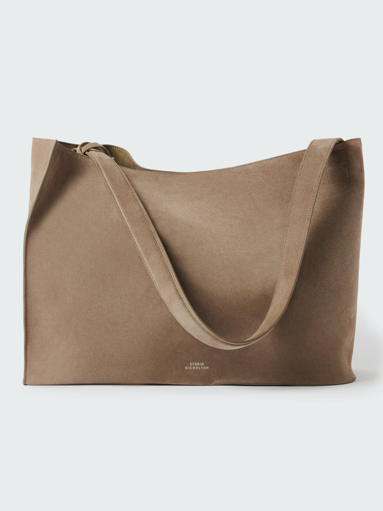 DOUBLET SUEDE BAG IN CLAY