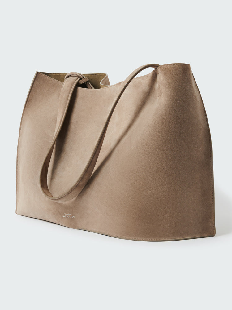 DOUBLET SUEDE BAG IN CLAY