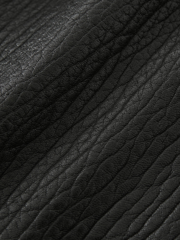 DOYARD LEATHER JACKET IN BLACK
