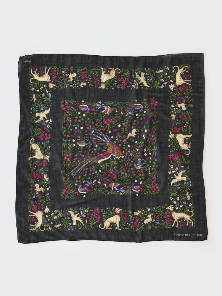 SN X DRAKE'S SCARF IN DARKEST NAVY