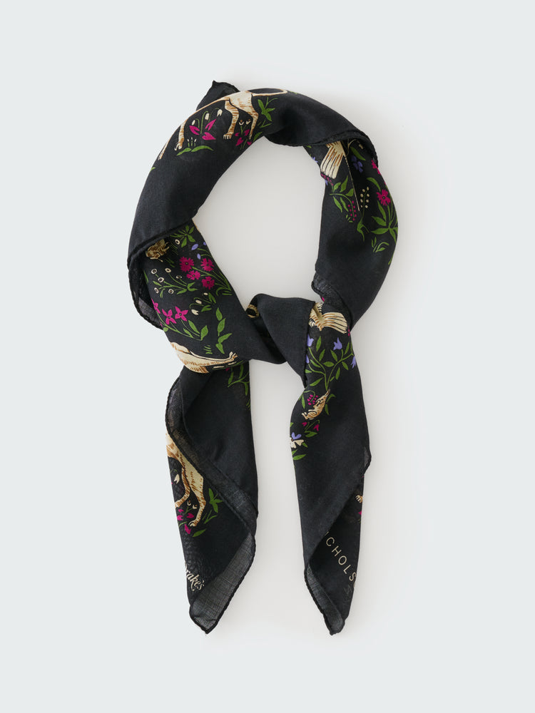 SN X DRAKE'S SCARF IN DARKEST NAVY