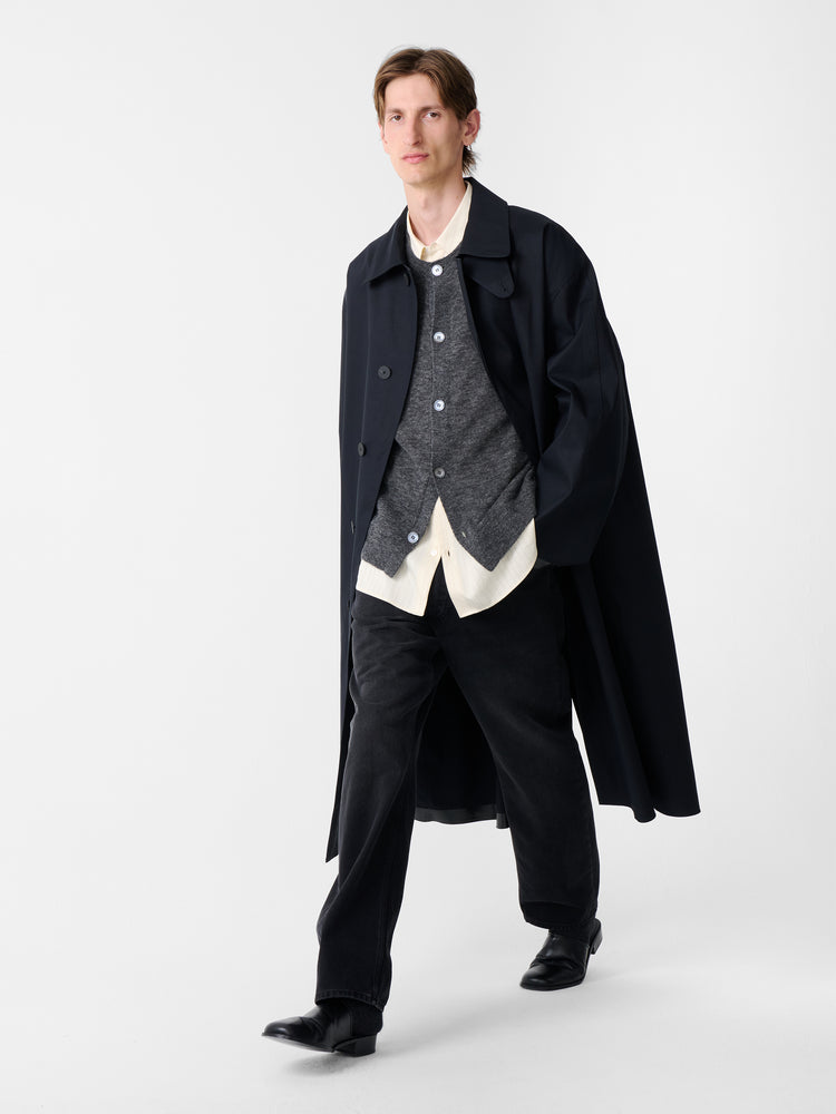 SN × MACKINTOSH ETTRICK MAC COAT IN NAVY
