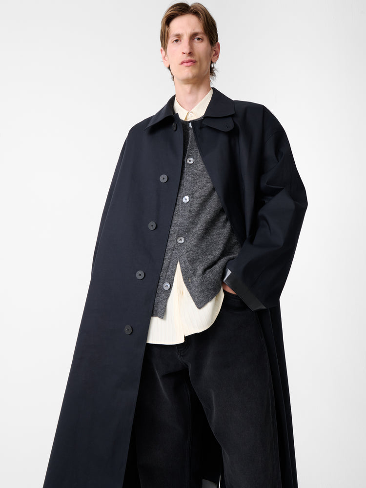 SN × MACKINTOSH ETTRICK MAC COAT IN NAVY