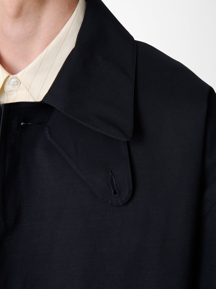 SN × MACKINTOSH ETTRICK MAC COAT IN NAVY