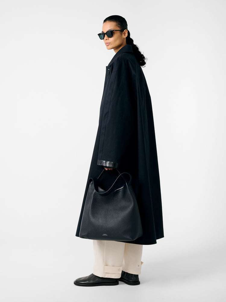 SN × MACKINTOSH ETTRICK MAC COAT IN NAVY