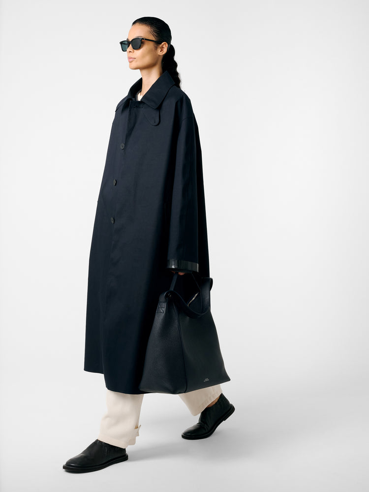 SN × MACKINTOSH ETTRICK MAC COAT IN NAVY