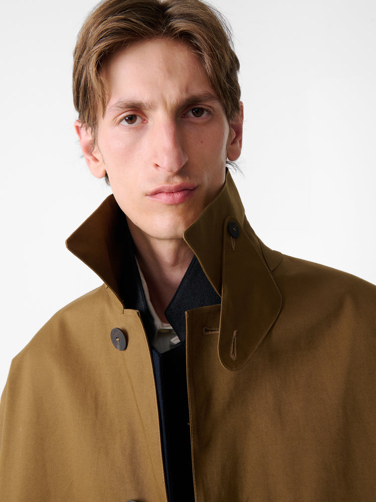 SN × MACKINTOSH ETTRICK MAC COAT IN PEAT