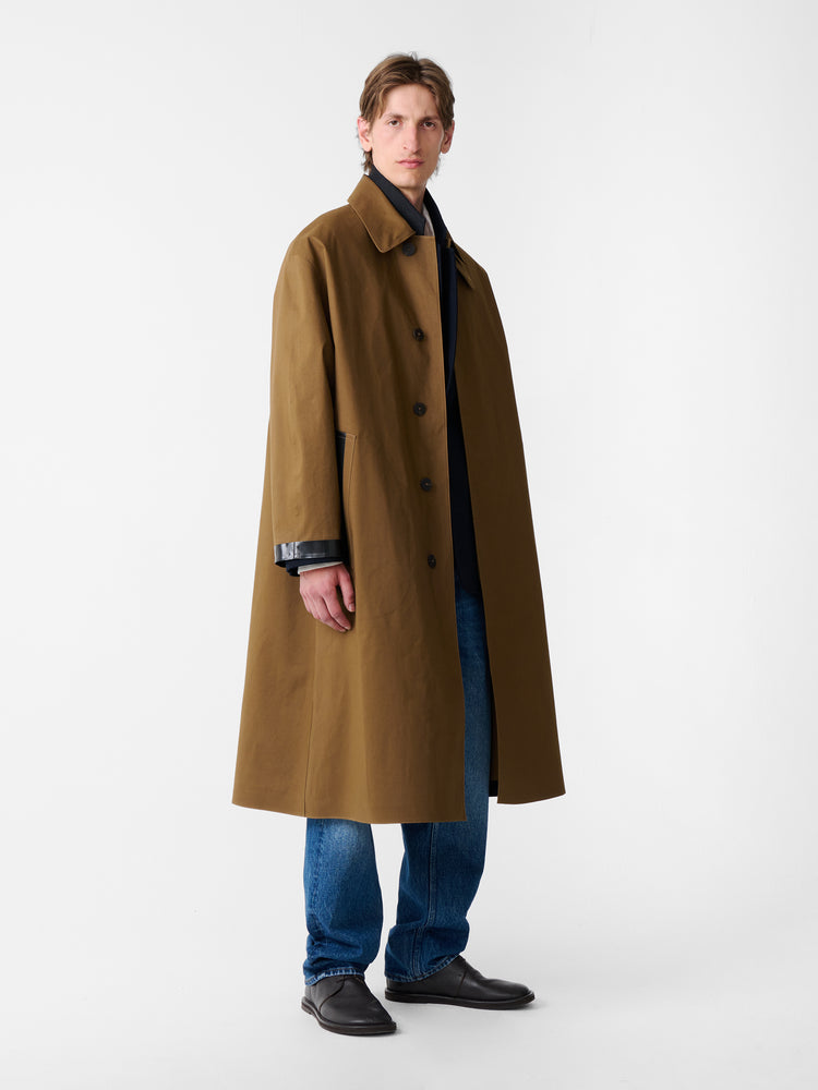 SN × MACKINTOSH ETTRICK MAC COAT IN PEAT