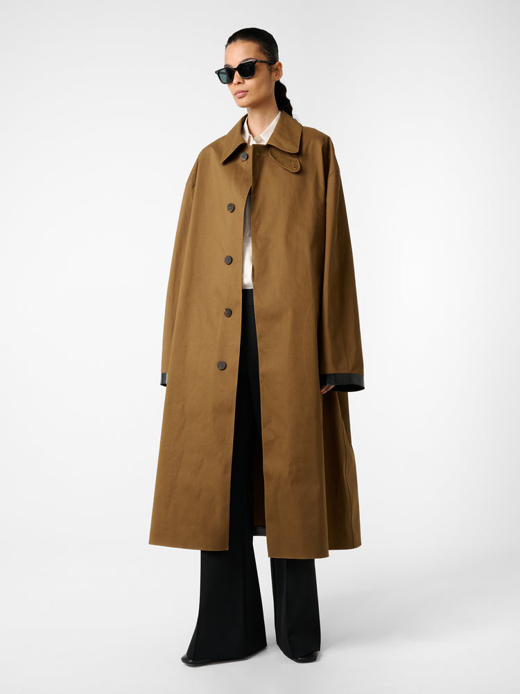 SN × MACKINTOSH ETTRICK MAC COAT IN PEAT