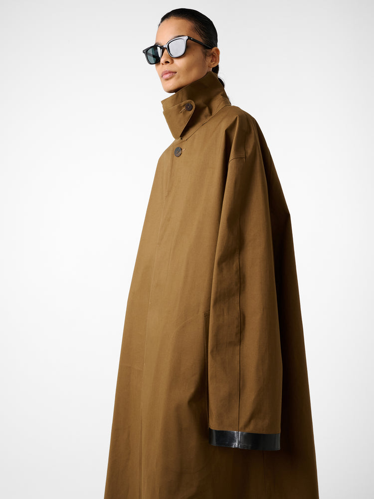 SN × MACKINTOSH ETTRICK MAC COAT IN PEAT