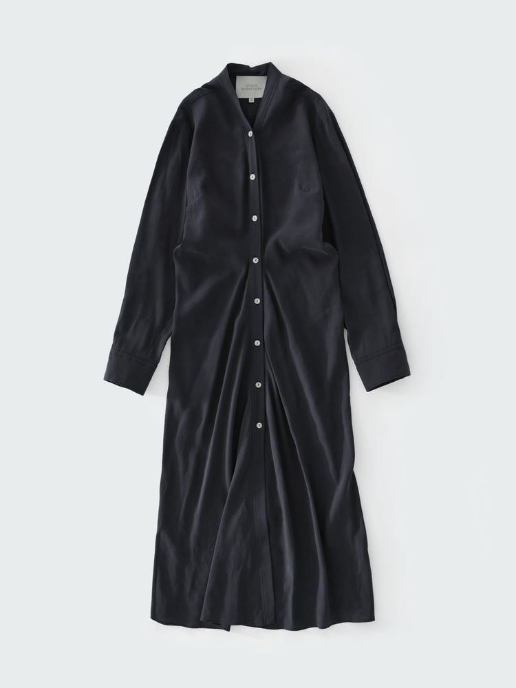 FIORE DRESS IN DARKEST NAVY