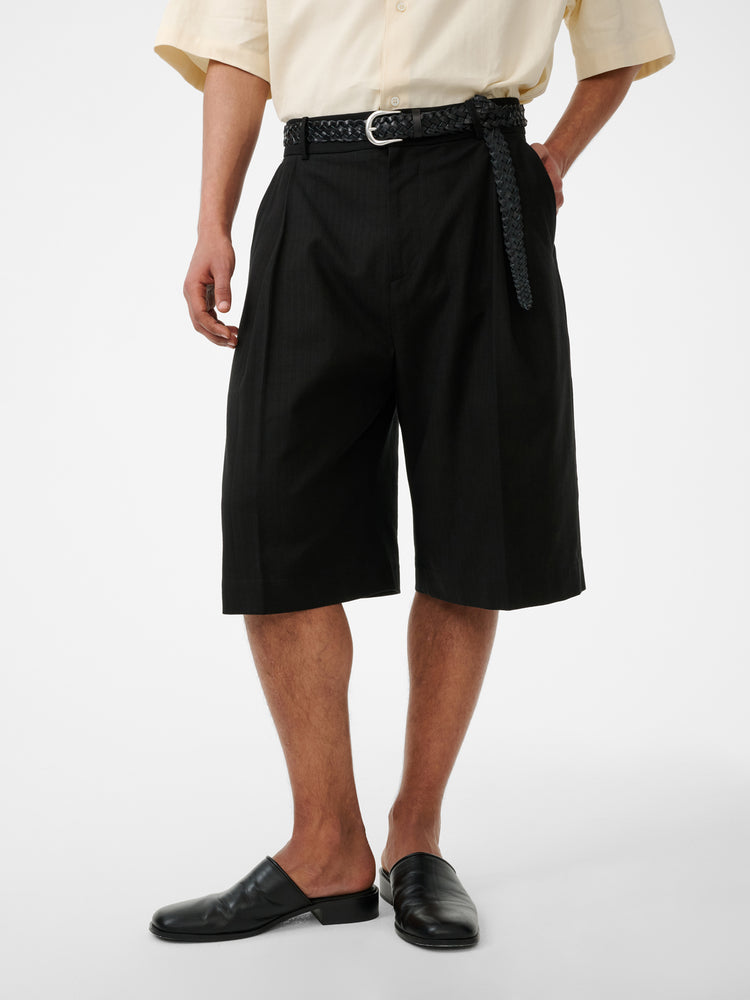 FOWLD SHORT IN BLACK