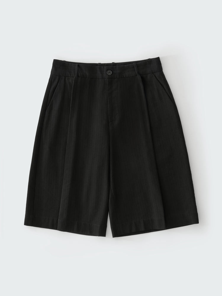 FOWLD SHORT IN BLACK