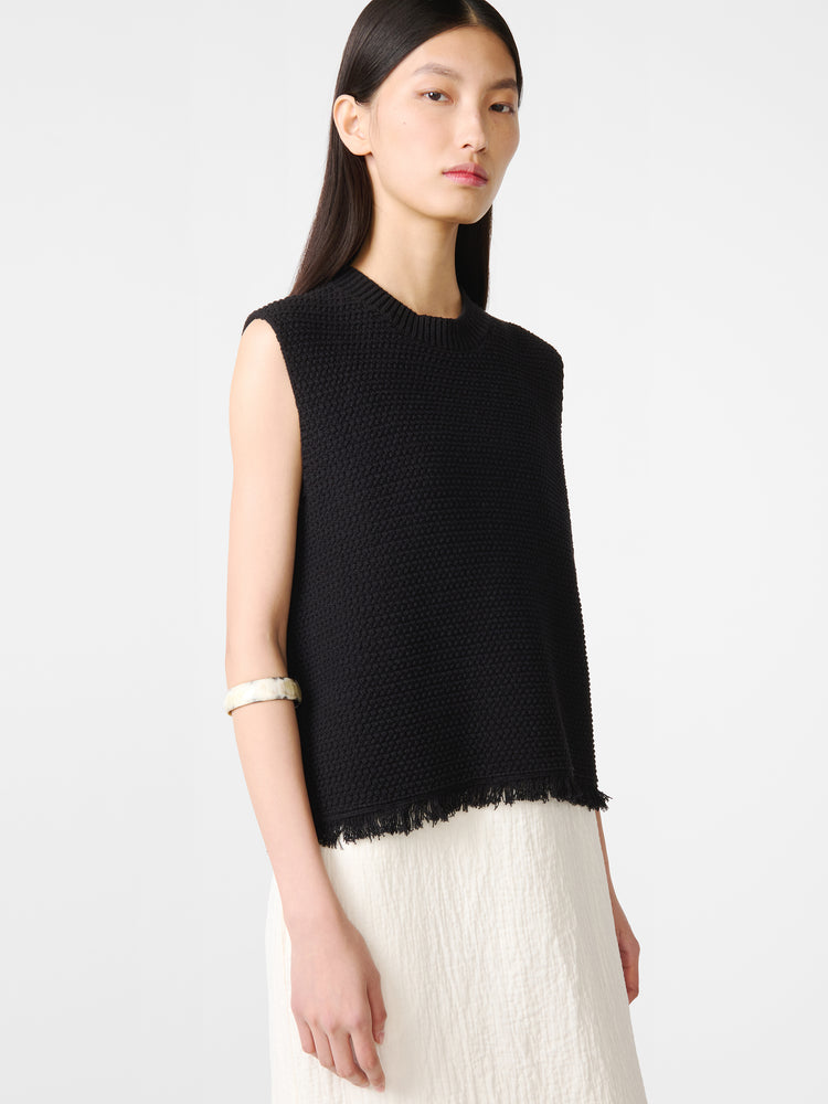 FRAY KNIT IN BLACK