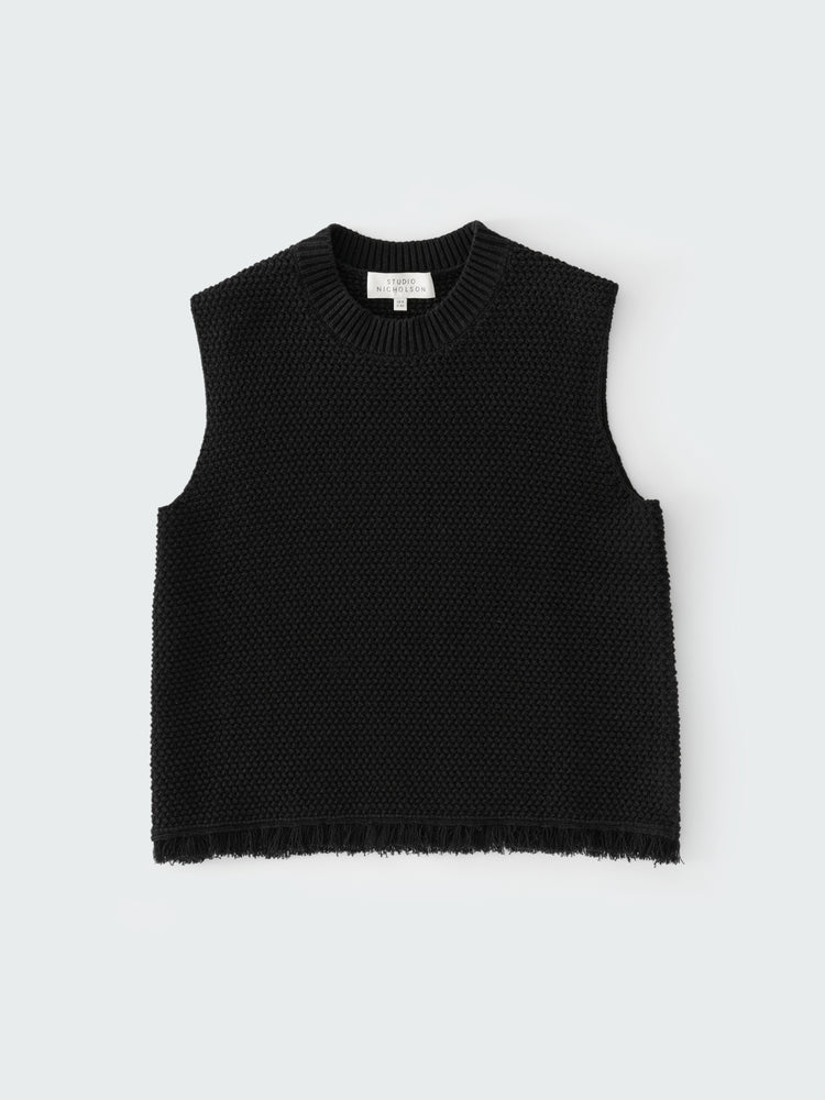 FRAY KNIT IN BLACK