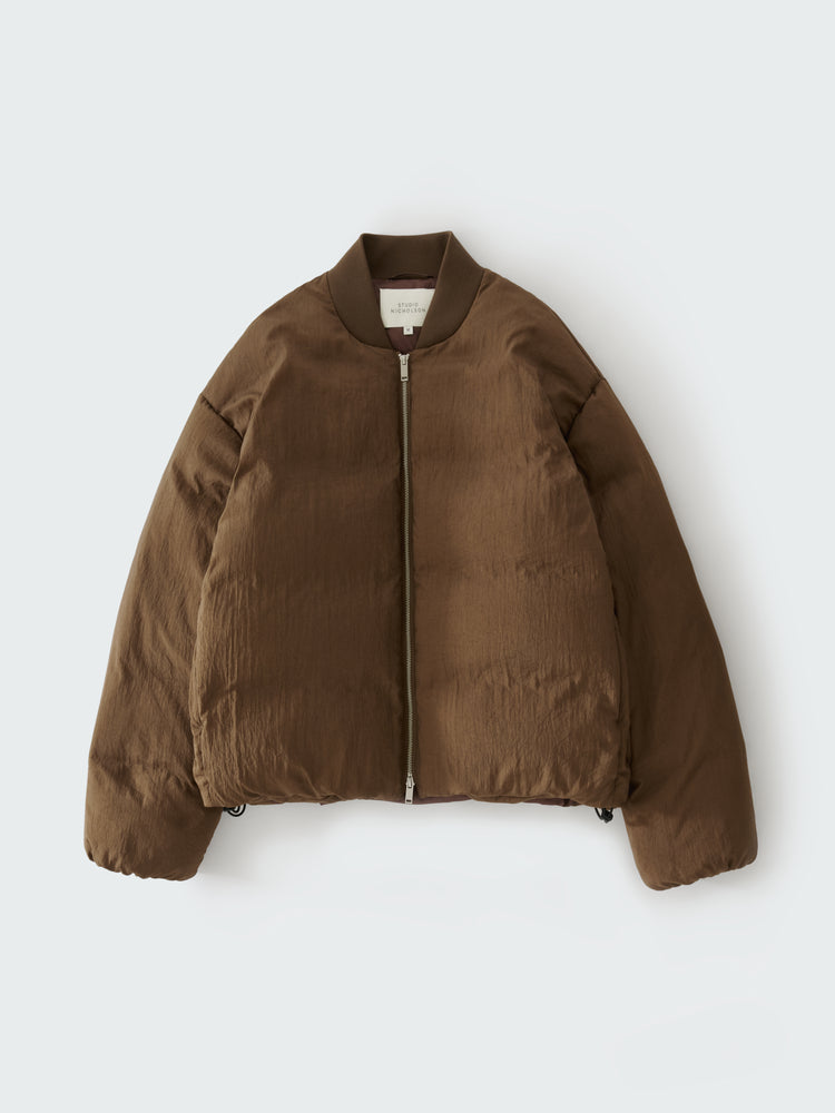 FRYE DOWN BOMBER JACKET IN BARK