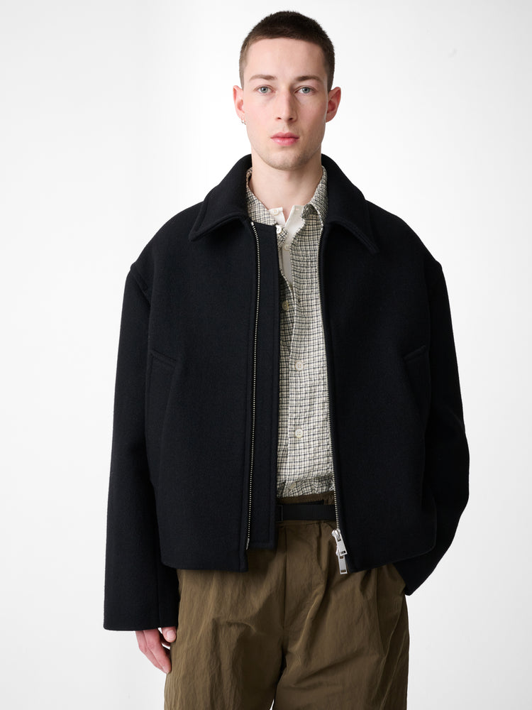 GREVAN WOOL JACKET IN BLACK