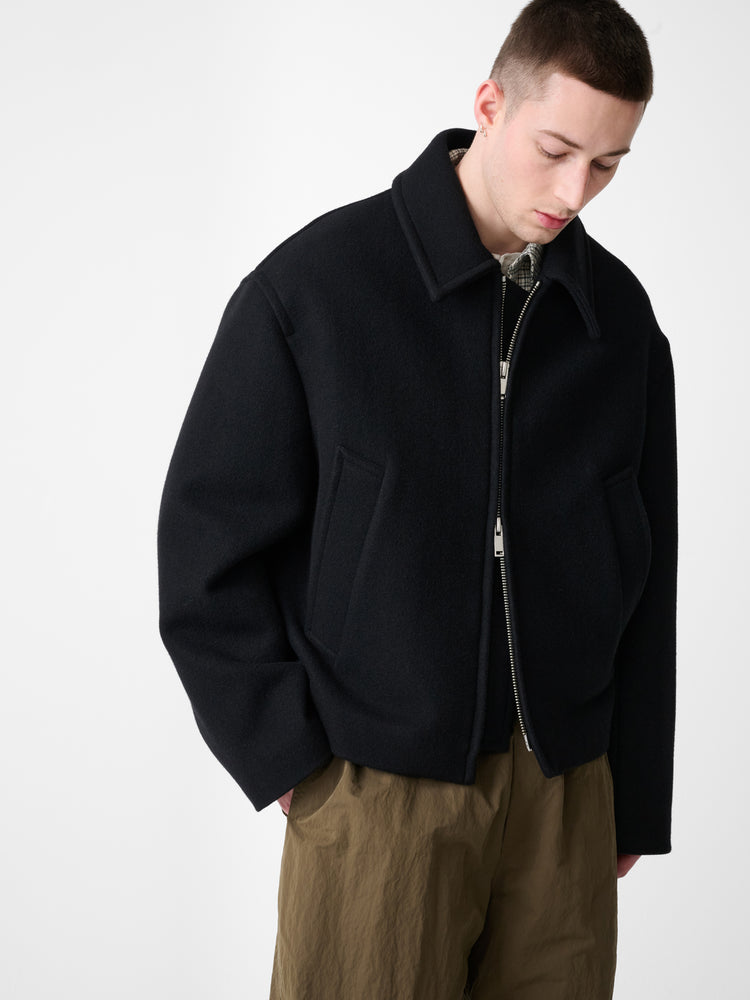 GREVAN WOOL JACKET IN BLACK