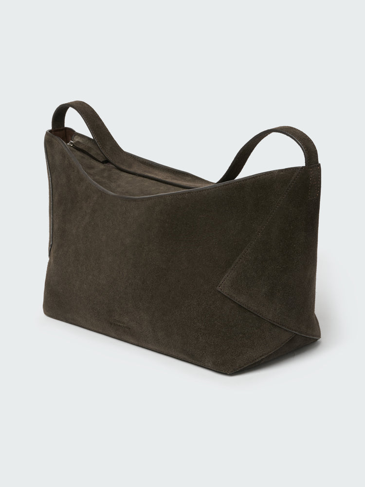 HAGU SUEDE BAG IN EBONY
