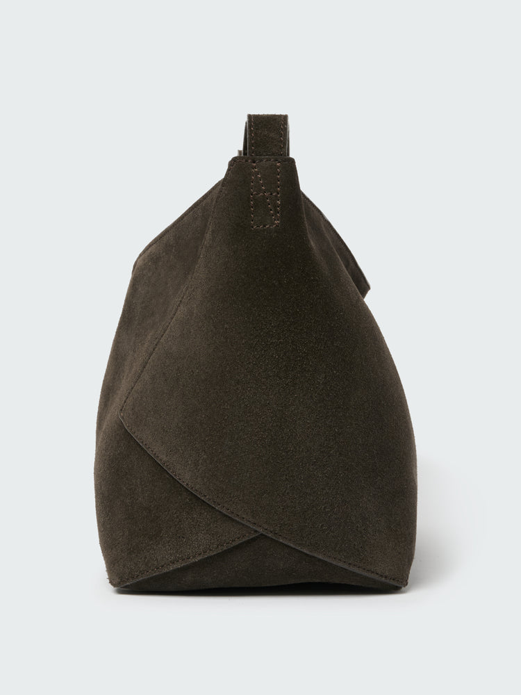 HAGU SUEDE BAG IN EBONY