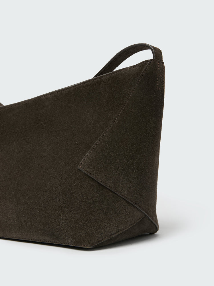 HAGU SUEDE BAG IN EBONY