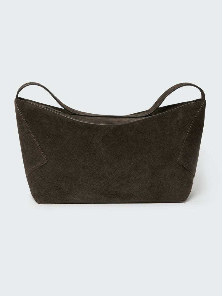 HAGU SUEDE BAG IN EBONY