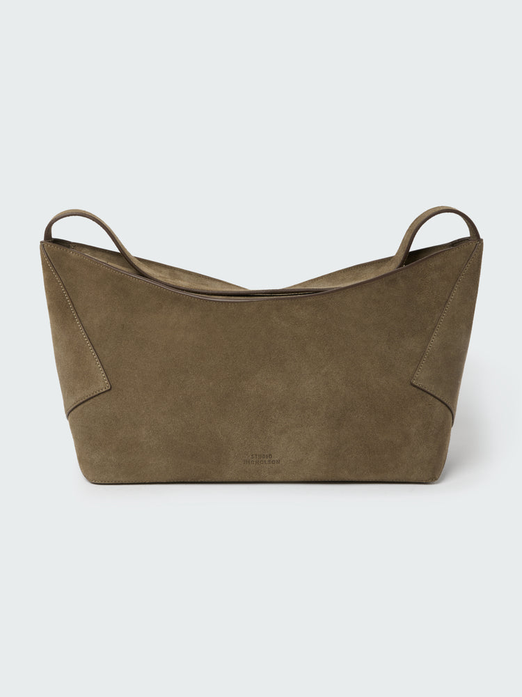 HAGU SUEDE BAG IN OLIVE