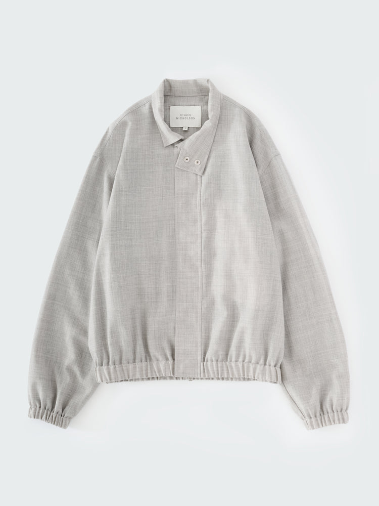 HARLE TROPICAL WOOL JACKET IN ICE MELANGE