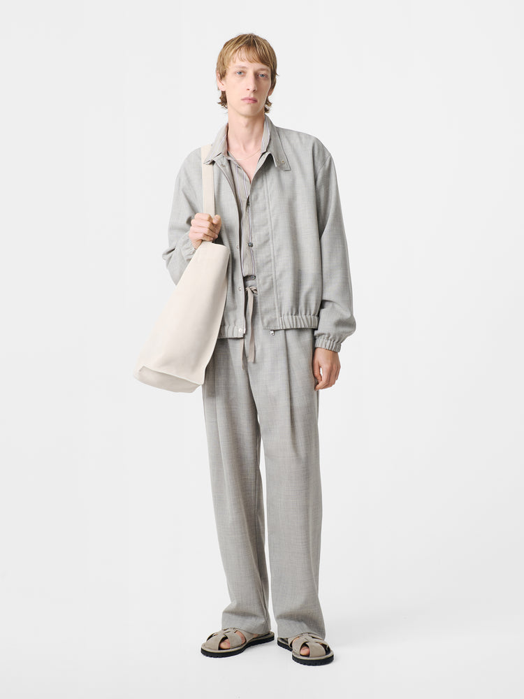 HARLE TROPICAL WOOL JACKET IN ICE MELANGE