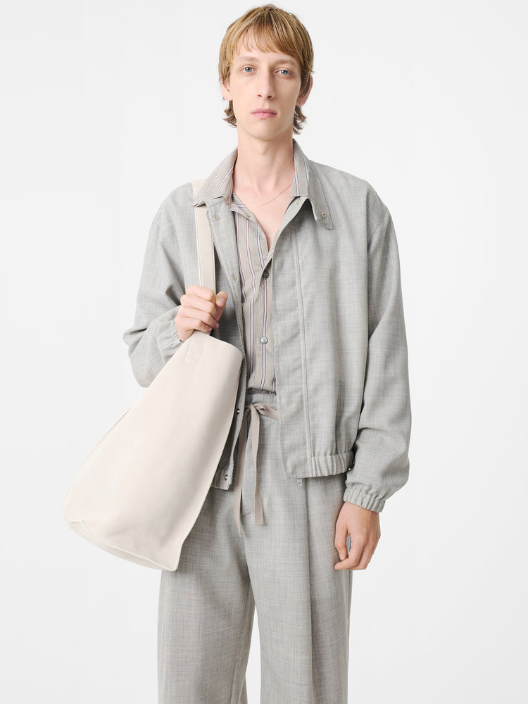 HARLE TROPICAL WOOL JACKET IN ICE MELANGE