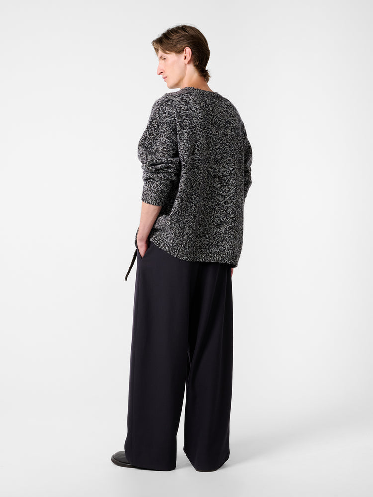 HEMYL KNIT IN NAVY MOULINE