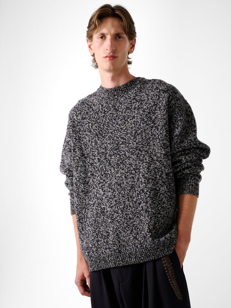 HEMYL KNIT IN NAVY MOULINE