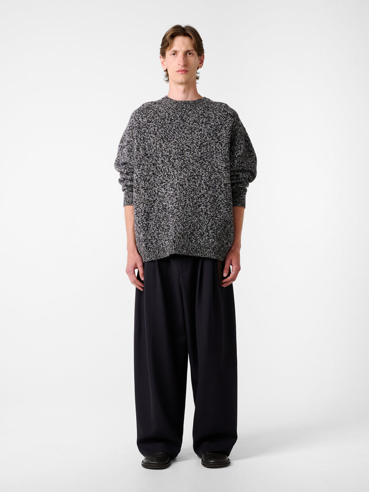 HEMYL KNIT IN NAVY MOULINE