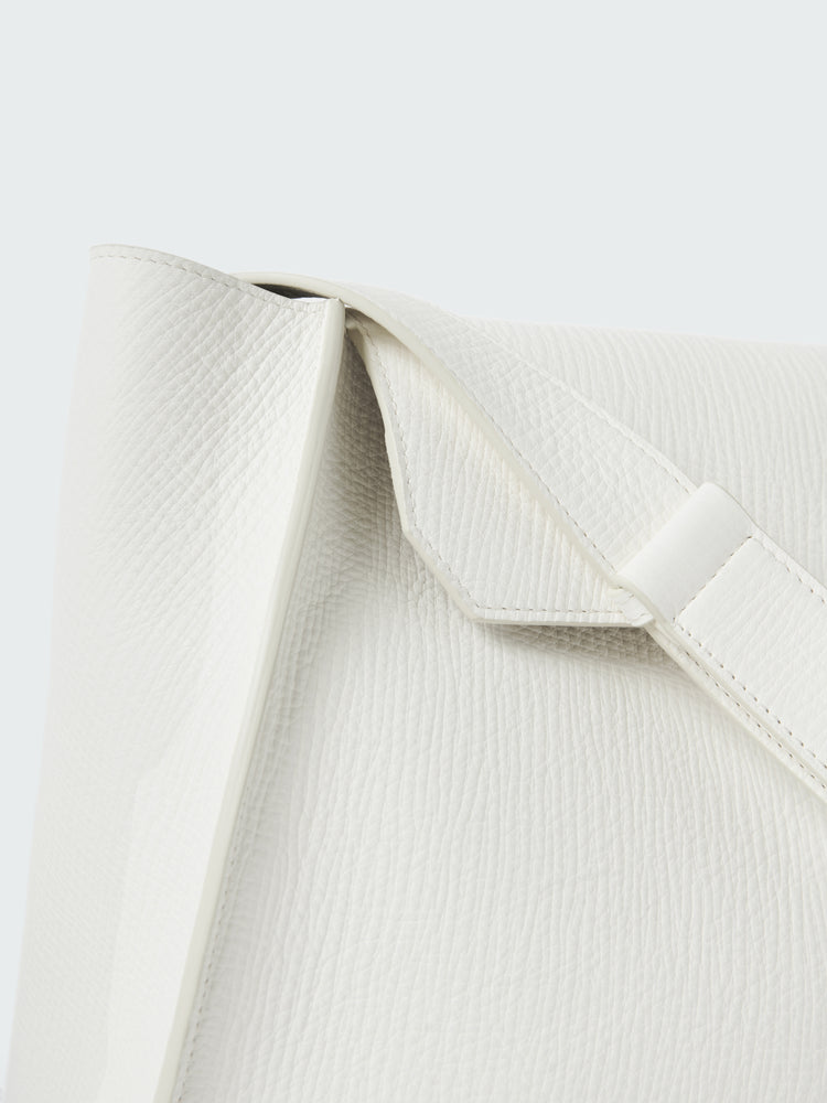 SHIBORU LEATHER BAG IN PARCHMENT