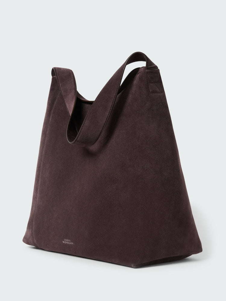 HOBO TYPE 1 SUEDE BAG IN CONKER