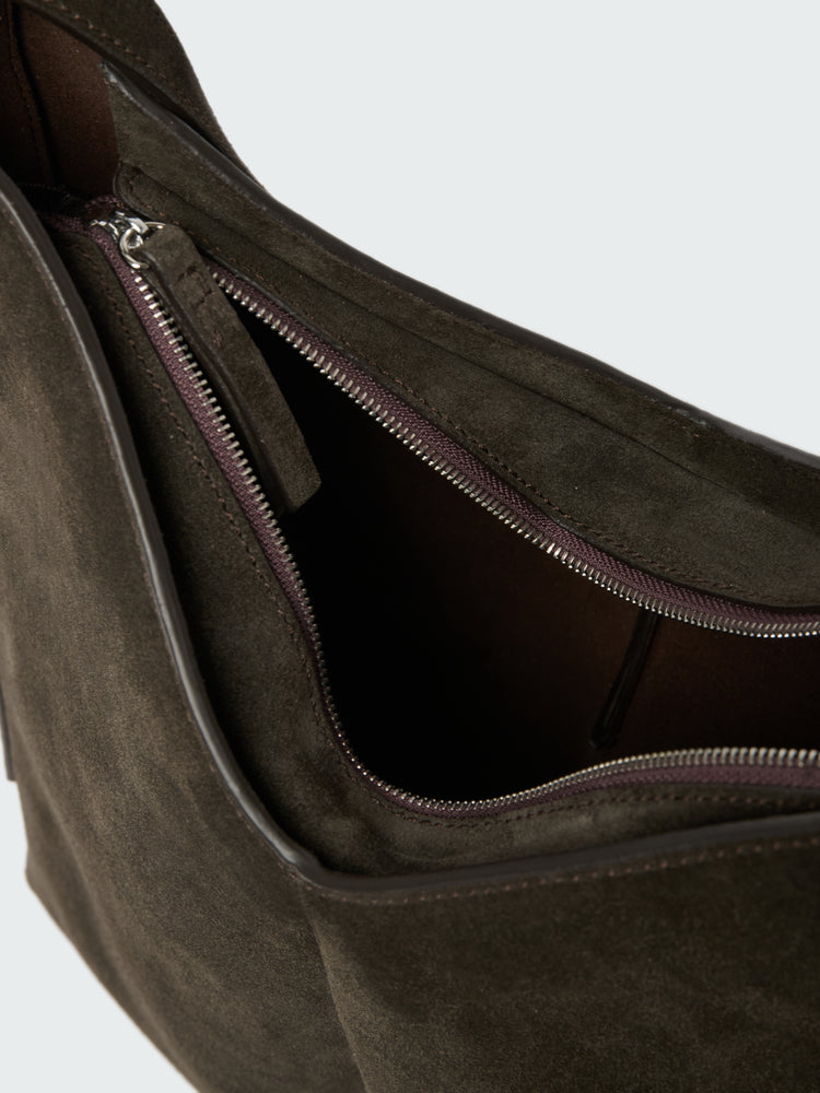 HOHO SUEDE BAG IN EBONY