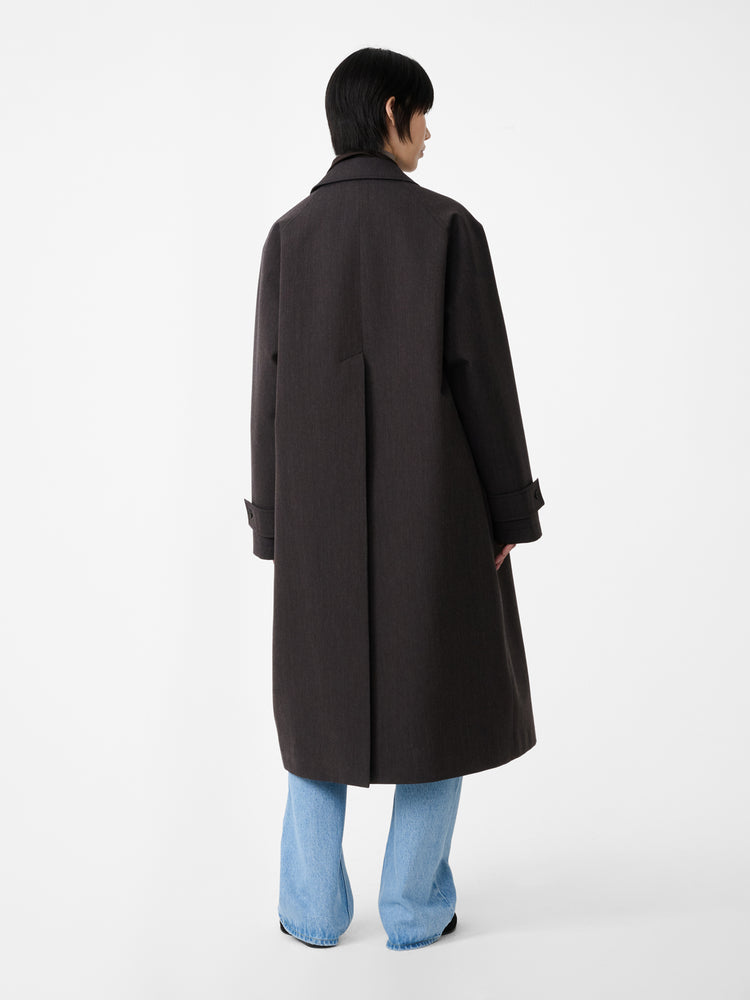 HOLIN TRENCH COAT IN BROWN MARL