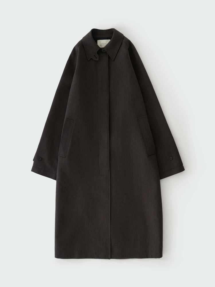 HOLIN TRENCH COAT IN BROWN MARL