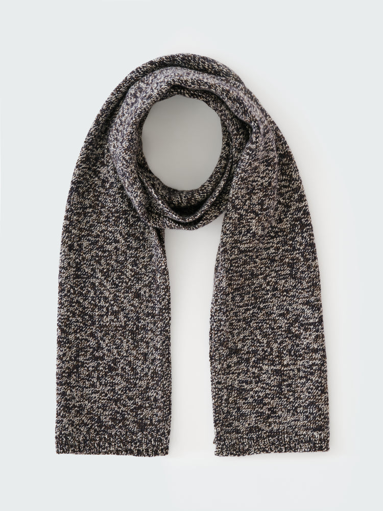 IZUL SCARF IN NAVY MOULINE