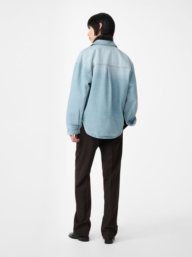 JORIS DENIM SHIRT IN BLEACHED WASH