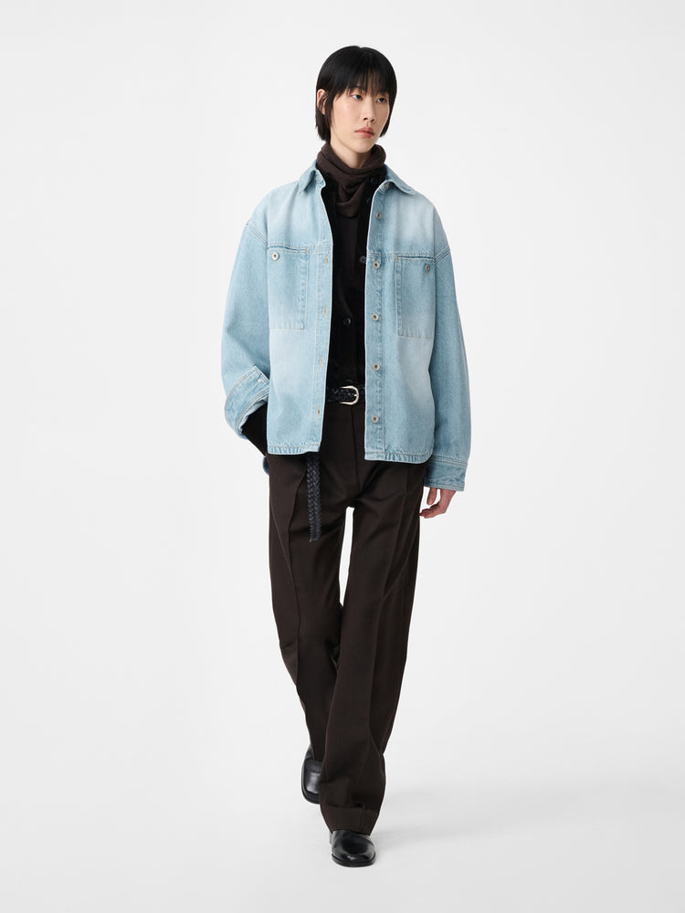 JORIS DENIM SHIRT IN BLEACHED WASH