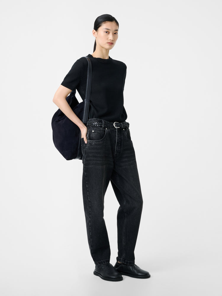 JURA DENIM PANT IN WASHED BLACK