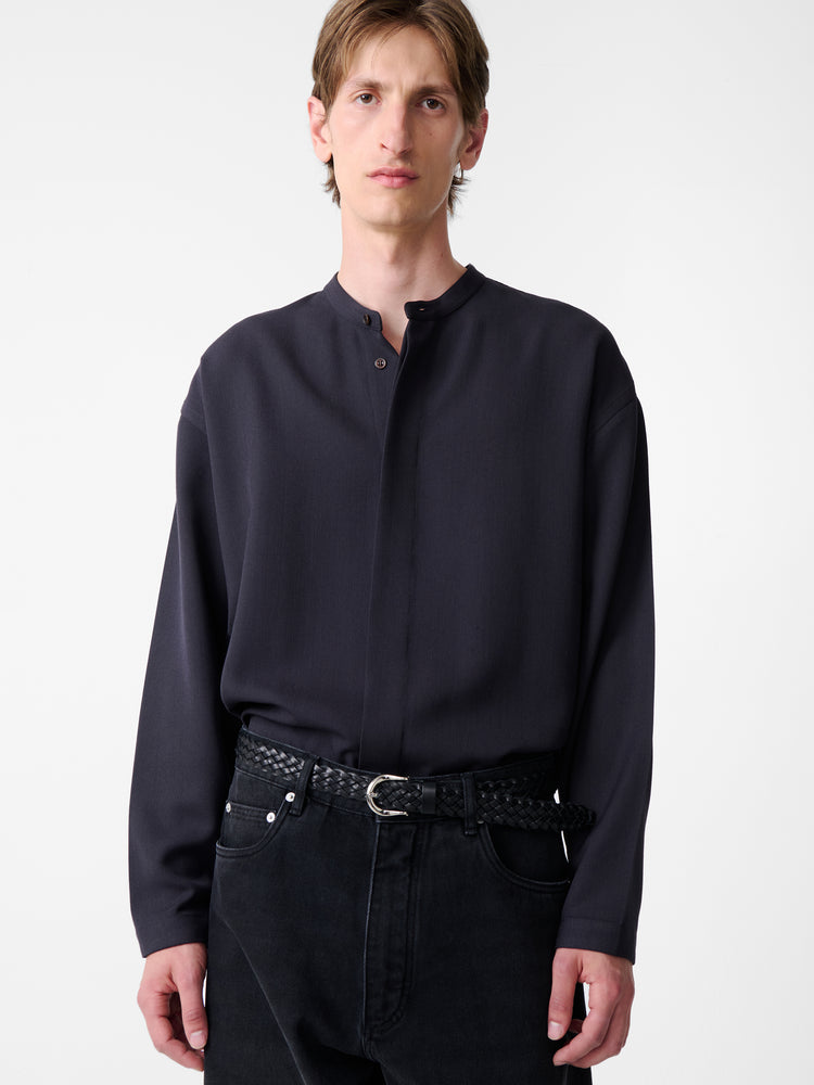 SN X AARON LEVINE PLAITED BELT IN BLACK