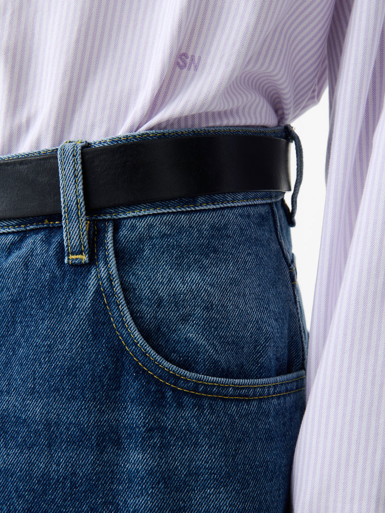 LAND DENIM PANT IN WORN WASH INDIGO