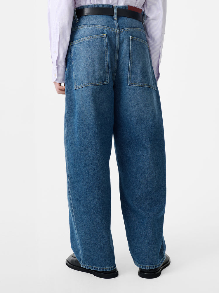 LAND DENIM PANT IN WORN WASH INDIGO