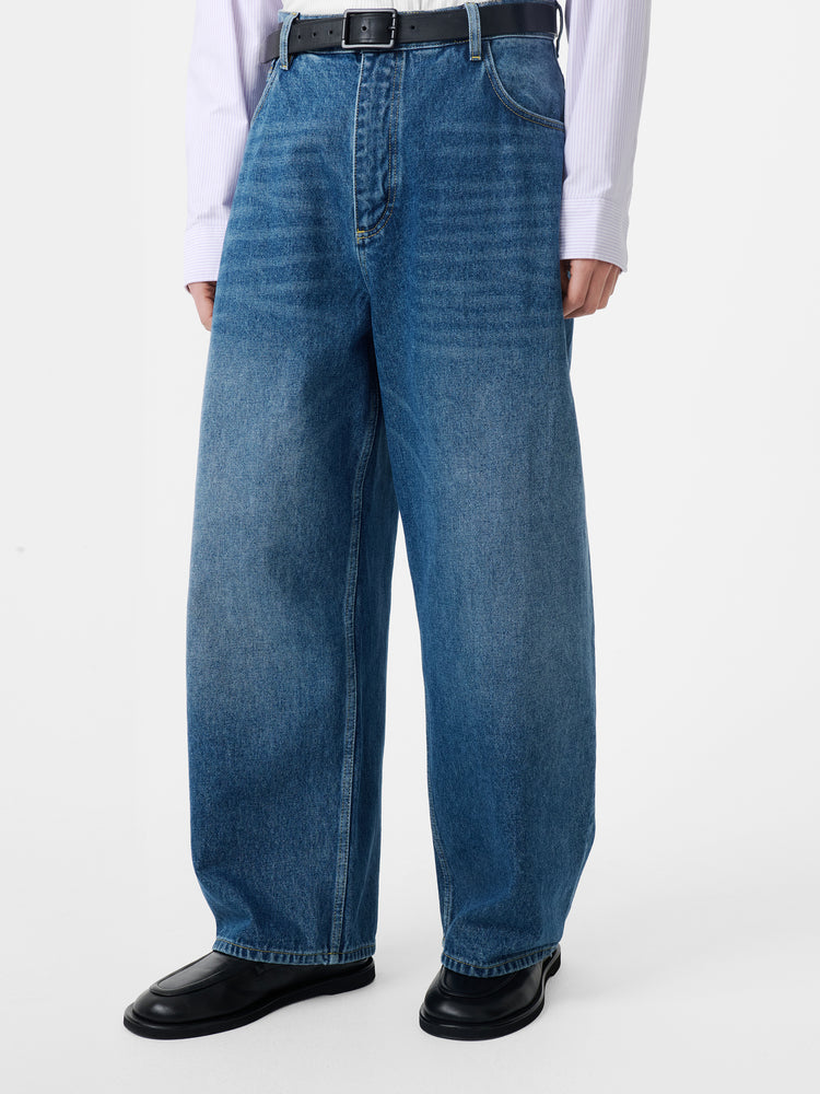LAND DENIM PANT IN WORN WASH INDIGO