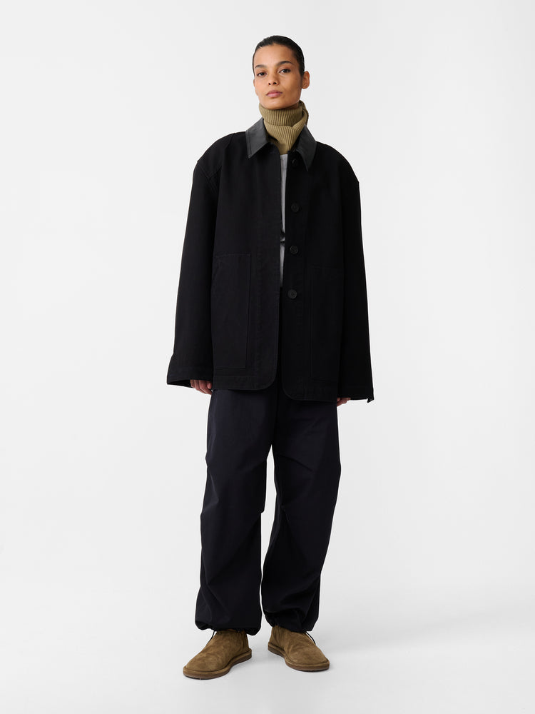 LEADER JACKET IN DARKEST NAVY