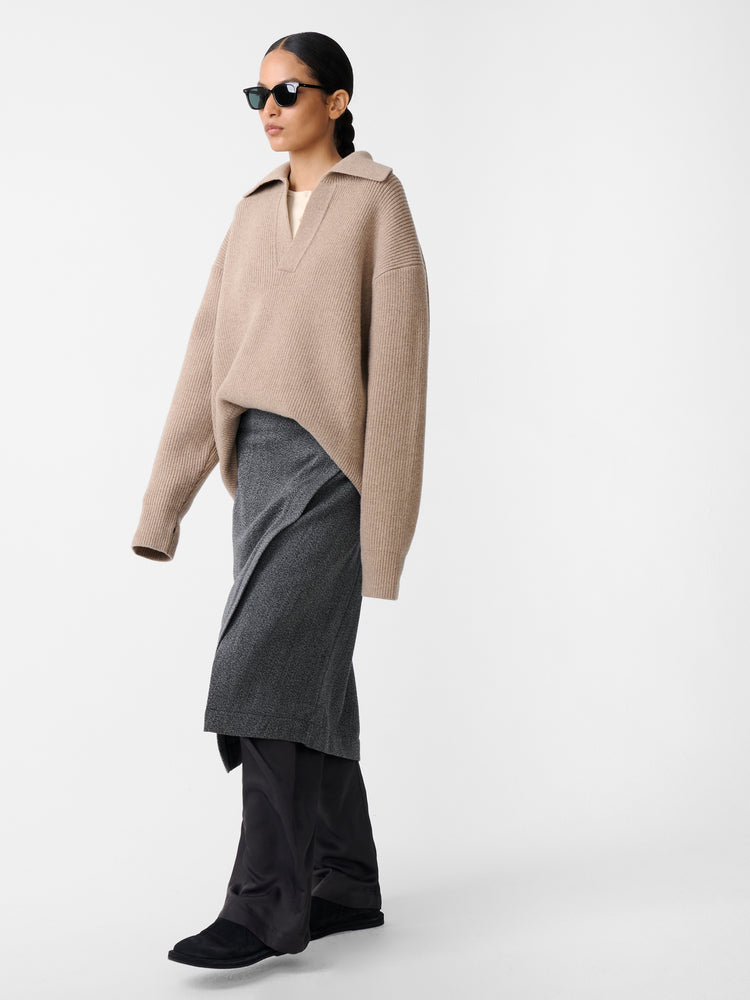 LERRYN SKIRT IN BLACK / WHITE