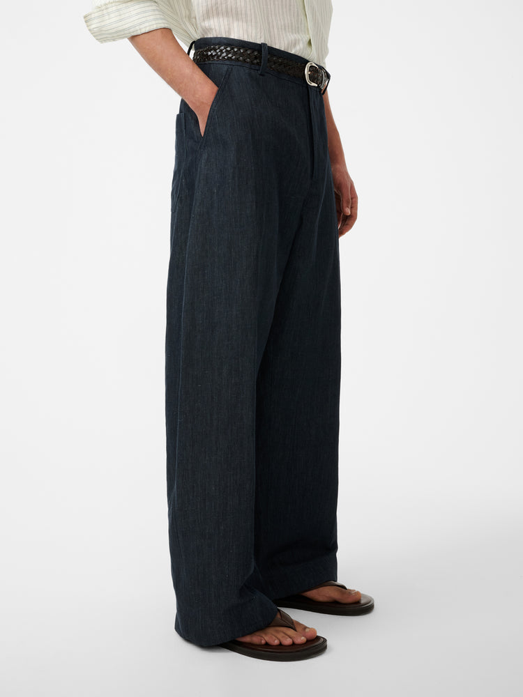 LEVY WIDE PANT IN INDIGO
