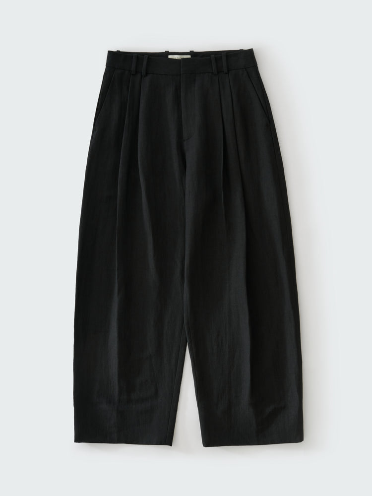 LINE LINEN PANT IN BLACK